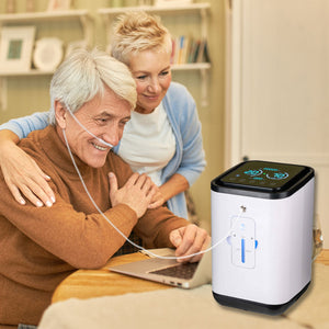 JQ Home Oxygen Concentrator, 1-7L/min Adjustable, 93% High Purity Oxygen, Low Noise Machine